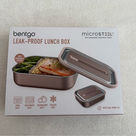 Bentgo Microsteel Leak-Proof Lunch Box - Rose Gold - Picture 4 of 7